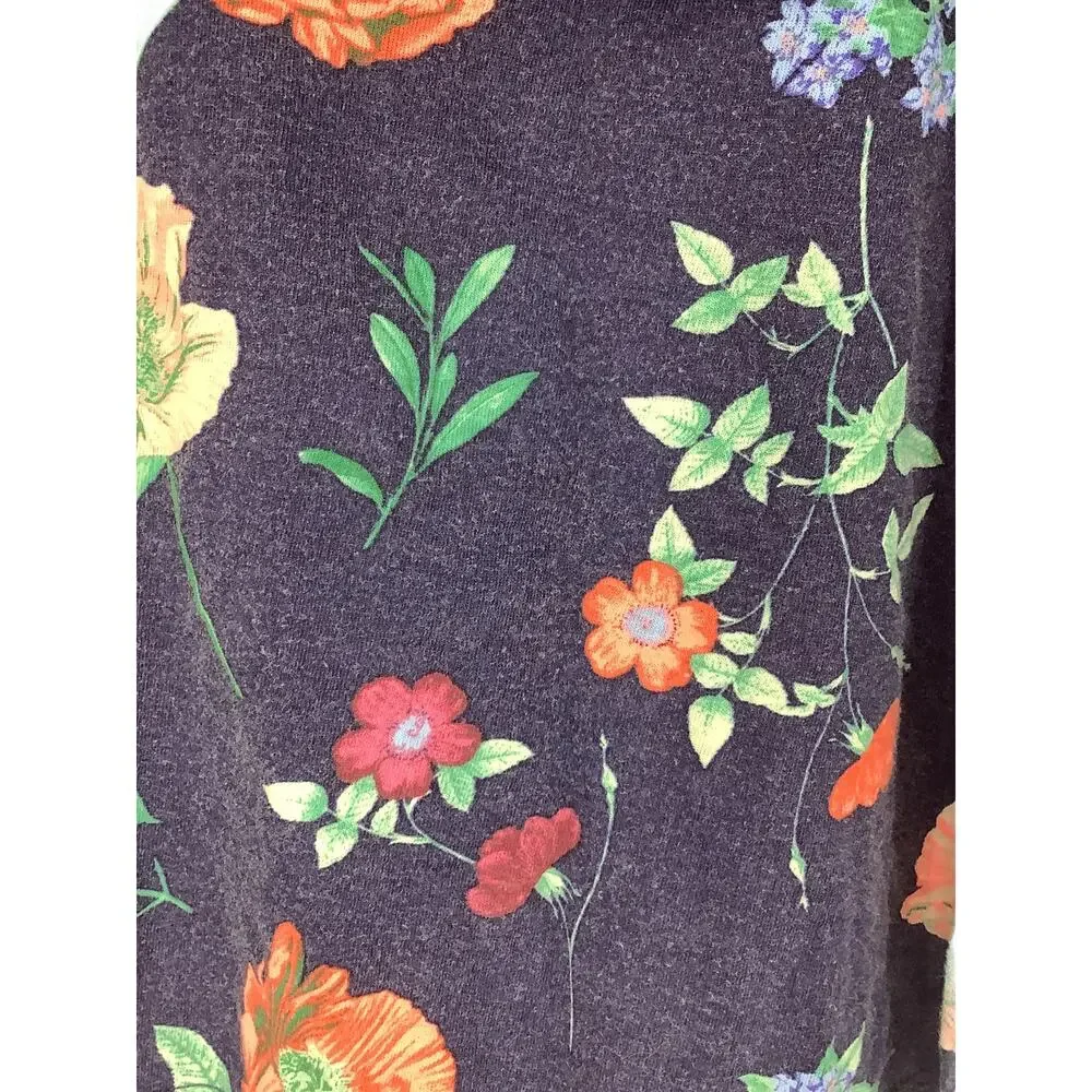 Old Navy Blue Floral Print Tank Top Small 6-7